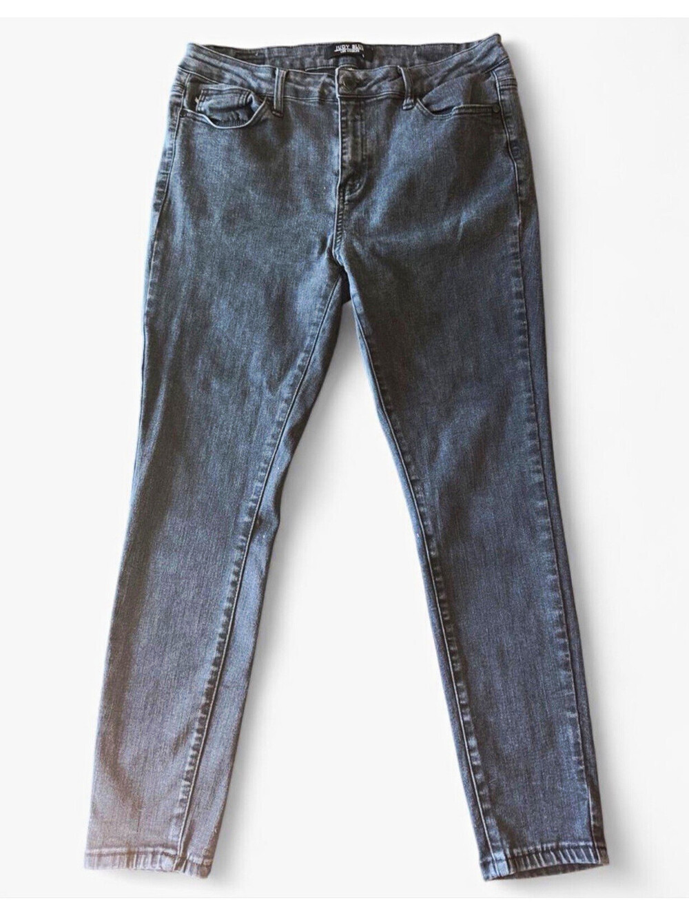Judy Blue Women's Skinny Jeans Gray Medium Wash High Rise Stretch 5-Pocket